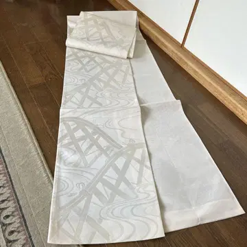 순수 실크 6통 패턴 여름용 나고야 오비 폭 31.3cm 길이 4m8cm