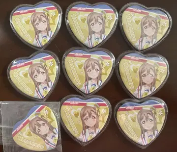 러브 라이브! 선샤인!! Aqours 하트 캔뱃지 구니키다 하나마루 9개