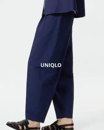 유니클로 린넨 블렌드 패러렐 레그 팬츠 XL