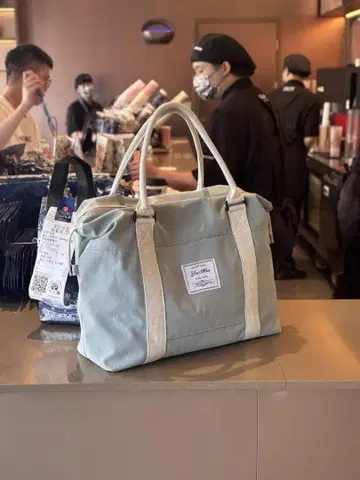 민트 그린 보스턴 백
