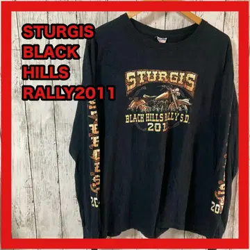 구제 의류 STURGIS 2011 블랙 힐스 랠리 롱 슬리브 티셔츠
