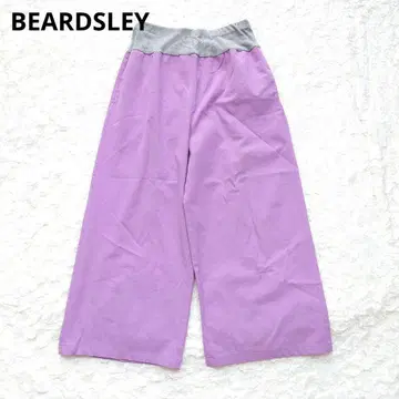 BEARDSLEY 비어즐리 허리 리브 린넨 블렌드 와이드 팬츠
