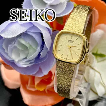 작동 손목시계 SEIKO 골드 세이코 새상품 배터리 여성용 E65