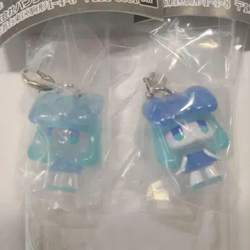 치요코 메지루시 액세서리 스탠다드 클리어 블루 2개 세트 가챠