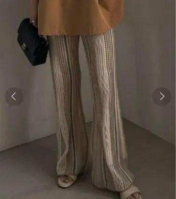 Ameri VARIOUS FABRICS SHEER KNIT PANTS