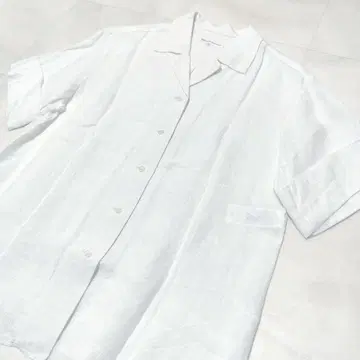 23구 린넨 린넨 셔츠 반팔