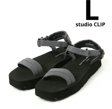 새상품 studio CLIP 부드러운 스트랩 샌들 L 그레이
