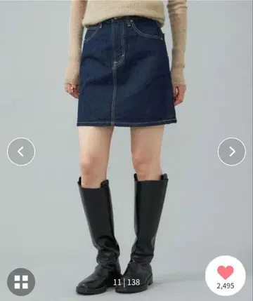 LEE 어른도 입을 수 있는 데님 미니 스커트
