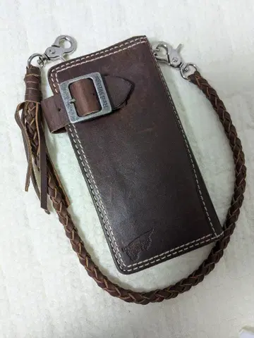 RED WING 레드윙 천연 가죽 장지갑 라이더스 지갑 바이커 지갑