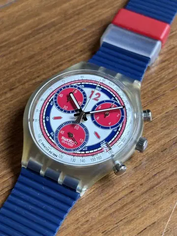 swatch 스와치 크로노 미사용 완전 가동품
