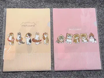 mofusand 모프 샌드 A4 클리어 파일 2장 세트