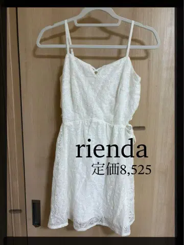 rienda 사이드 오픈 레이스 원피스 화이트 미사용 새상품