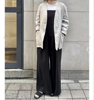 FLORENT 2025SS 린넨 노카라 자켓