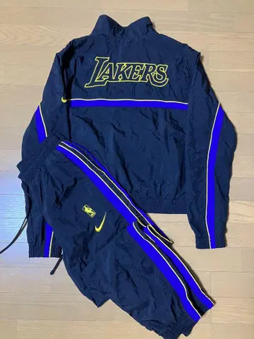 새상품급 NBA 레이커스 나일론 자켓 셋업 M
