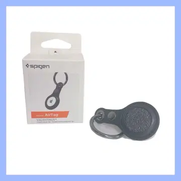 AirTag 케이스 가죽 키링 커버 카라비너 포함 Spigen