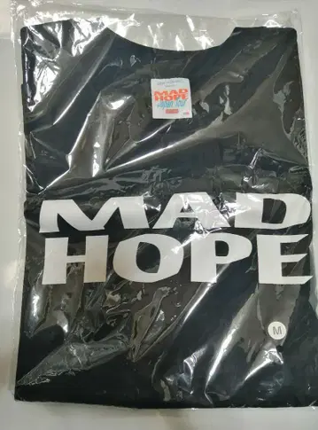 익명 호시노 겐 MAD HOPE 미사용 새상품 티셔츠 검정 M 사이즈