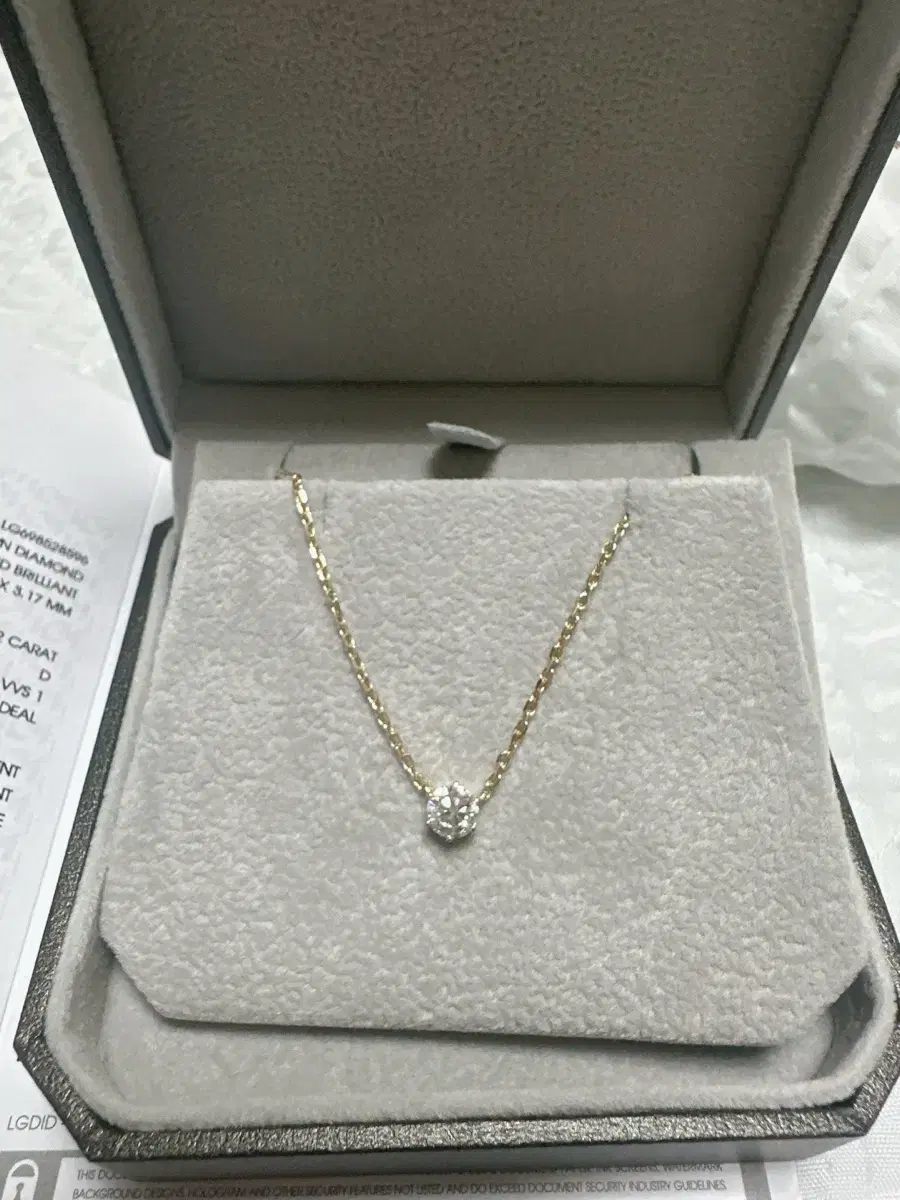 Lab-grown dia Necklace 5 bu 5 pun (Purchased in 2025.05) with warranty