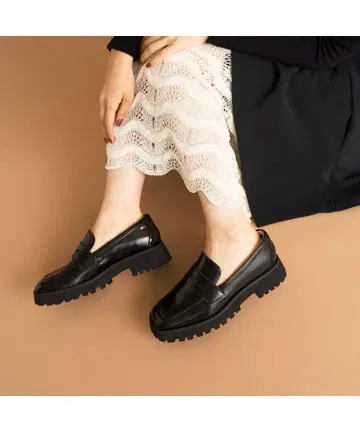 Clarks Stayso Edge 로퍼 UK6.5 완판템 블랙 가죽
