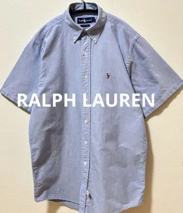 RALPH LAUREN 랄프 로렌 포니 자수 옥스퍼드 반팔 셔츠