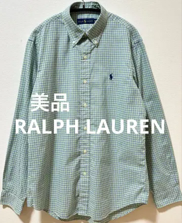 새상품급 RALPH LAUREN 랄프 로렌 포니 자수 체크 긴팔 셔츠