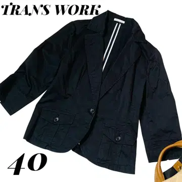 TRANS WORK 테일러드 자켓 40 블랙