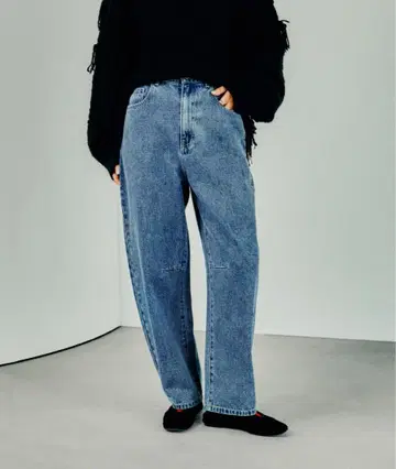 렙심 LEPSIM 커브 데님 팬츠 2 택 포함 미사용 새상품 M