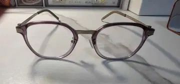 퍼플 사각형 프레임 PC 안경