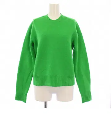 질 샌더 JIL SANDER 24 AW 니트 울 무지 36 그린