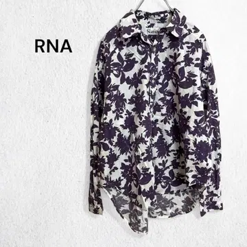 R&A 올 패턴 긴팔 셔츠 코튼 100% 꽃무늬 상의 남성용 M