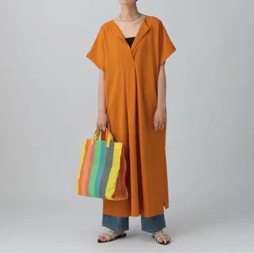 LEPSIM 카프탄 슬릿 원피스
