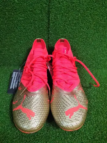 Puma 축구화 스파이크 골드/핑크