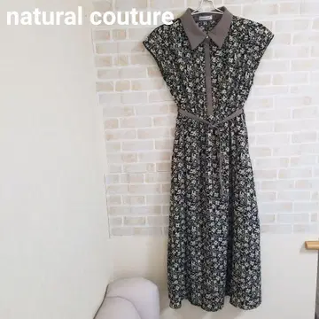 natural couture 리바이벌 아이템 카라 부착 레트로 원피스