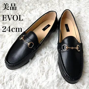 새상품급 이보르 골드 비트 로퍼 24cm 쿠션 저반발