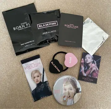BLACKPINK 로제 헤어 밴드/캔뱃지/미니 태피스트리/캔뱃지