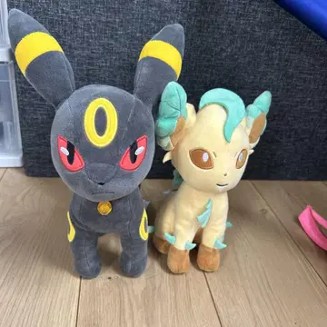 포켓몬스터 모후토 봉제 인형 리피아, 블래키 (2개 세트)