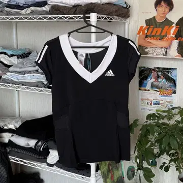 아디다스 피치 T 반팔 y2k 헤이세이 블랙