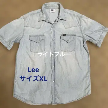 데님 셔츠 라이트 블루 Lee 사이즈 XL
