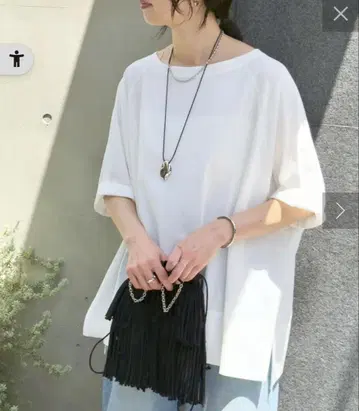 리브 드와 판초 컷 티셔츠
