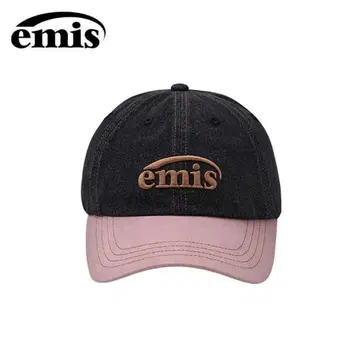 emis 다크 데님 핑크 캡