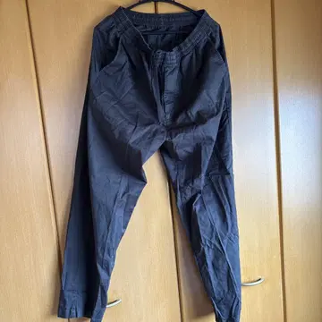 캐주얼 블랙 스트레이트 레그 팬 L size