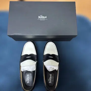 Kenford 로퍼 화이트/블랙 25.5cm