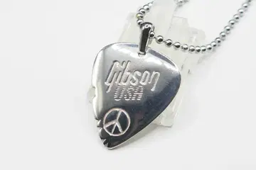 새상품급 Gibson 깁슨 피크 목걸이 실버 펜던트