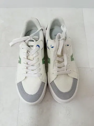 Lacoste 캐주얼 스니커즈 화이트/그린 여성용