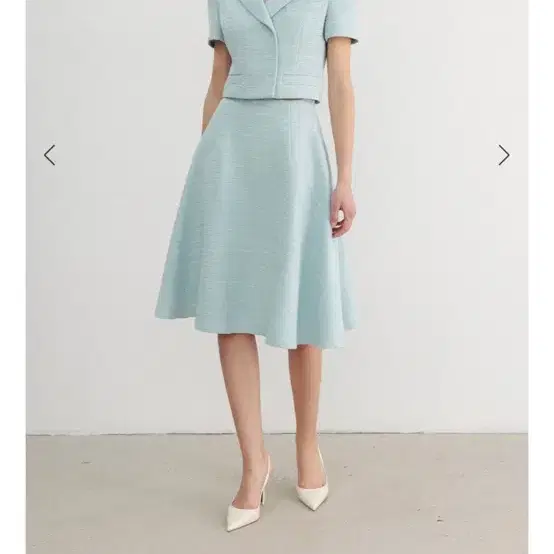 [BAU by Bride And You]MAEVE cropped tweed jacket ☆送料込☆ BAU Tweed Set - MAEVE Tweed Jacket Skirt Set (Two-Piece) on