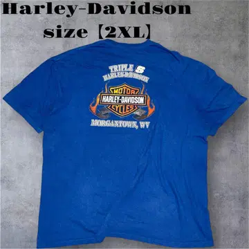 Harley-Davidson [프레임 로고] 백 프린트 포켓T 2XL