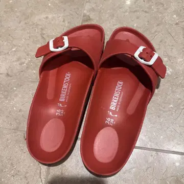 BIRKENSTOCK 비치 샌들 레드 36 eva gizeh 기제
