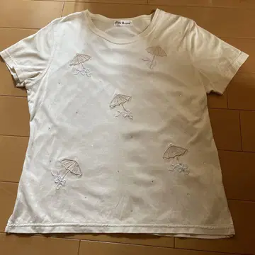 여성용 티셔츠 자수 장식