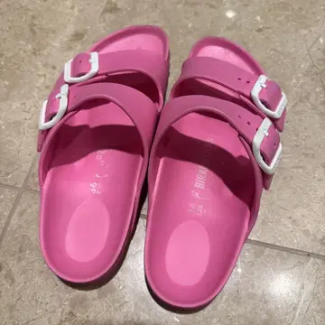 BIRKENSTOCK 핑크 더블 버클 샌들 36 eva