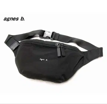 새상품급 agnes b. 나일론 바디백 웨스트 파우치