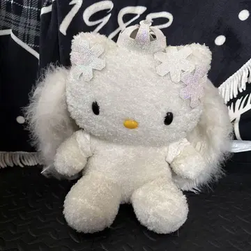 레어 헬로키티 깃털 봉제 인형